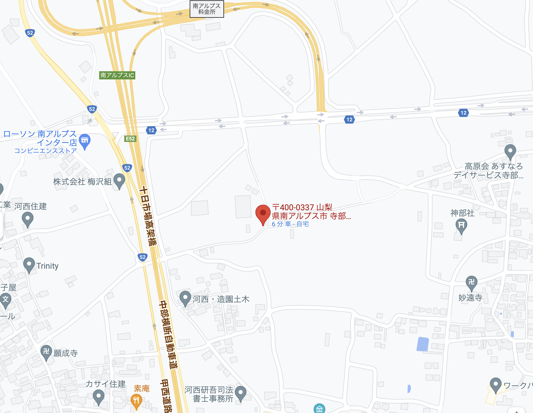 コストコ出店予定地の地図