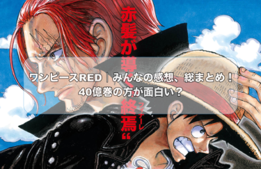 ワンピースRED｜みんなの感想、総まとめ！40億巻の方が面白い？