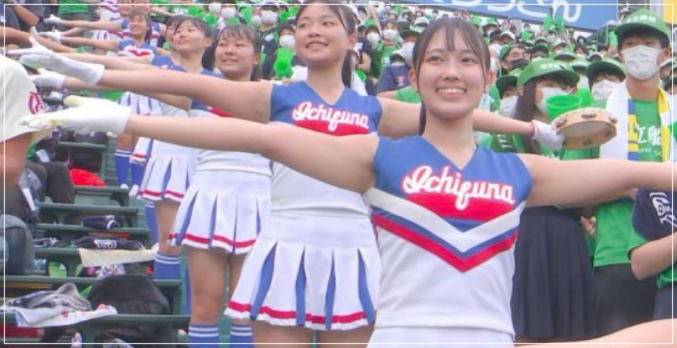 市立船橋野球部を応援する市船のチア
