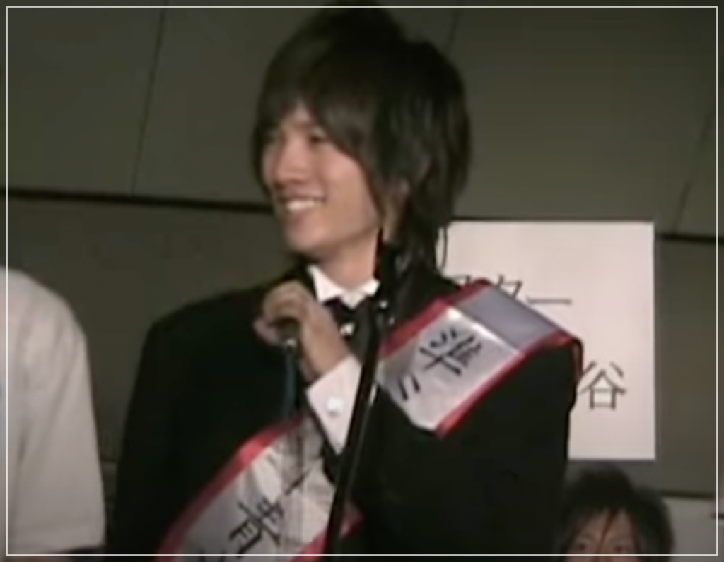 2006年準ミスター青山学院大学の頃の市原創吾
